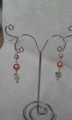 boucles d'oreilles oranges