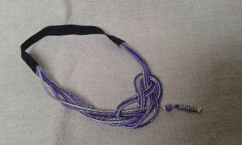 headband noeud marin violet