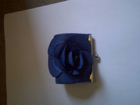 porte monnaie fleur bleue